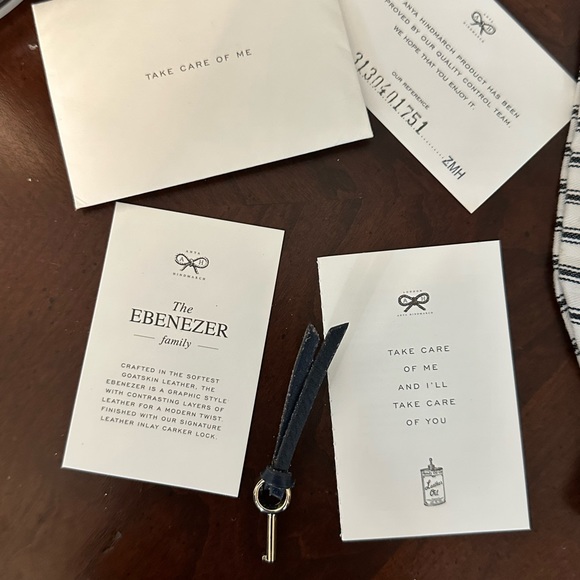 Anya Hindmarch Navy Clutch - Picture 2 of 11